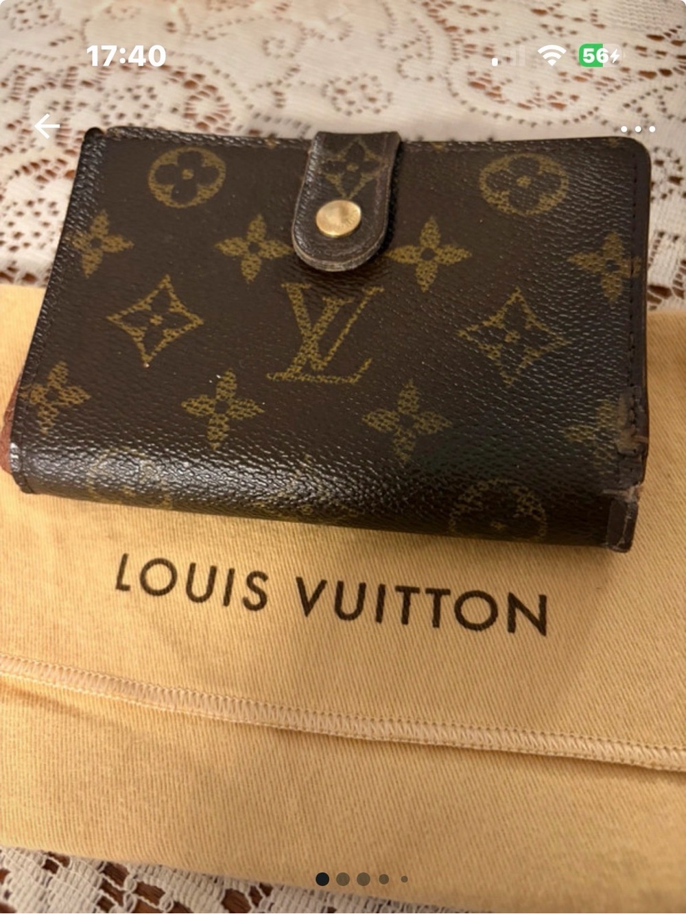 LV Monogram Porte Monnaie Viennois Bifold Wallet
